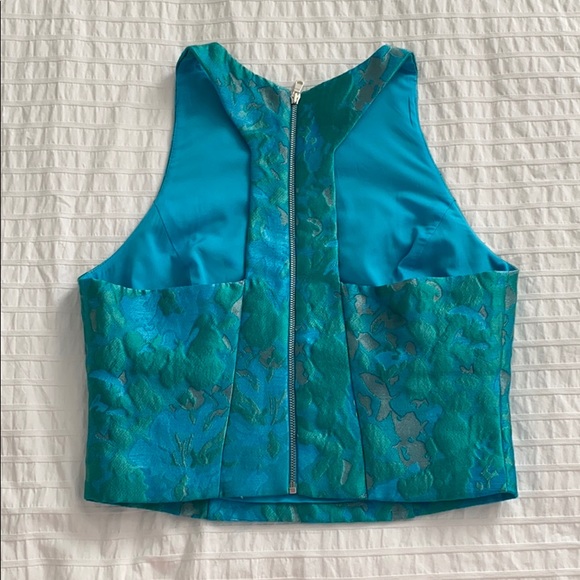 Intermix Brocade Crop Tank Top - XS/S - Picture 2 of 3